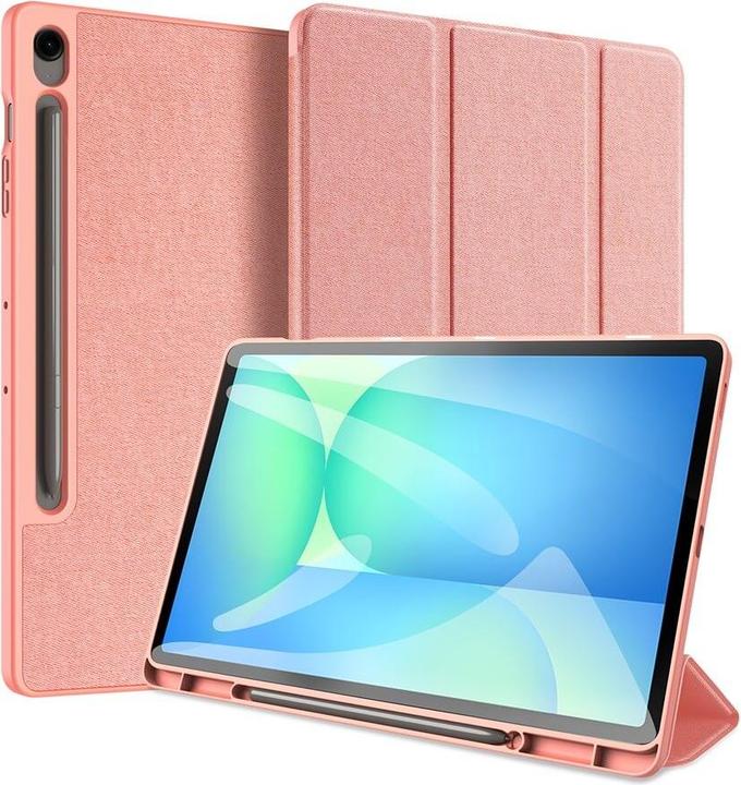 Image du produit Samsung Galaxy Tab S10 FE Plus - Ducis Domo Series, aufstellbares Flip-Etui, Pink (Samsung Galaxy Tab S10 FE+)