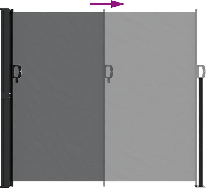 Actual product image vidaXL Extendable side awning (5 m)