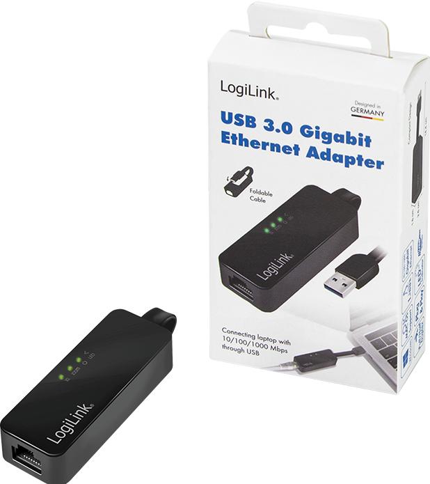 Produktbild LogiLink Gigabit Adapter (USB, RJ45 (1x))
