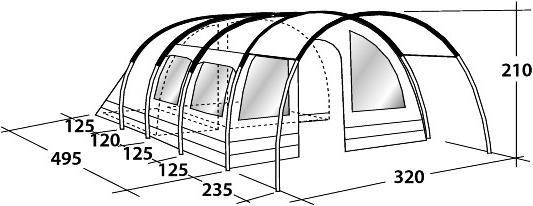 Produktbild Outwell Bear Lake (Tunnelzelt, 25.40 kg, 3 Personen)