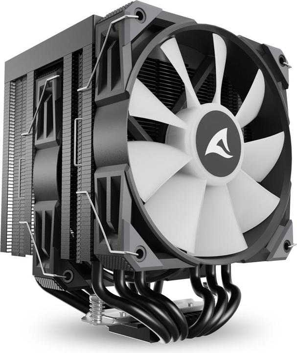 Produktbild Sharkoon A60 RGB Black Air Cooler (159 mm)