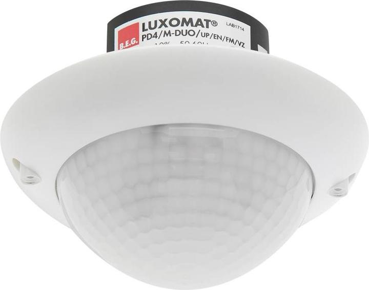BEG Rilevatore di presenza PD4-M-2C-DUO-UP 92252 RAL9010 LUXOMAT per 2 (12 m)