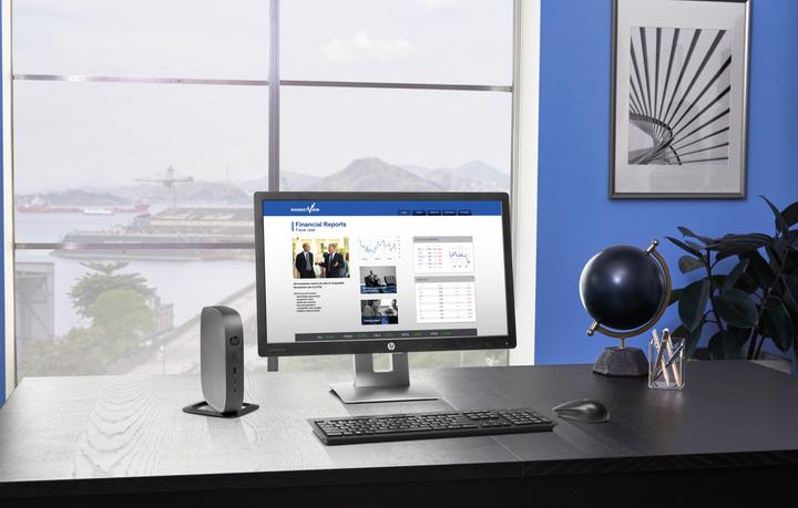 Produktbild HP ThinClient t530 SSD, Win10 IoT + WES7E, VGA, WiFi (AMD GX-215JJ, 4 GB, 32 GB)