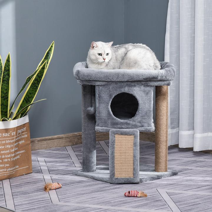 Immagine prodotto PawHut Albero per gatti (57 cm, Grigio)