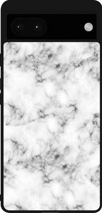 Actual product image PhoneLook Coque Silicone rigide noir Marble 01 (Google Pixel 6a)