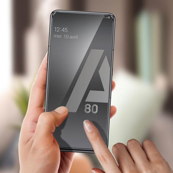 Actual product image Avizar Crystal clear film, glass screen protector (1 Piece, Samsung Galaxy A80)