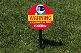 Immagine prodotto Trendnet Segno di videosorveglianza IPCam per il giardino anteriore (Pellicola protettiva)
