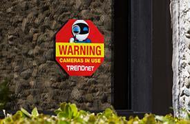 Immagine prodotto Trendnet Segno di videosorveglianza IPCam per il giardino anteriore (Pellicola protettiva)
