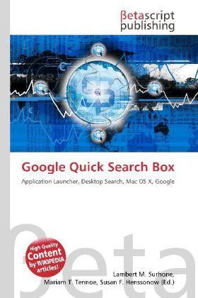 Actual product image Google Quick Search Box (2010)