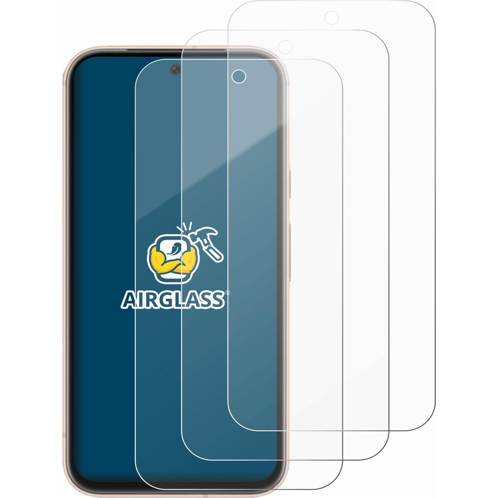 Thumbnail - BROTECT AirGlass Panzerglasfolie (3 Stück, Google Pixel 8a), Smartphone Schutzfolie, Transparent