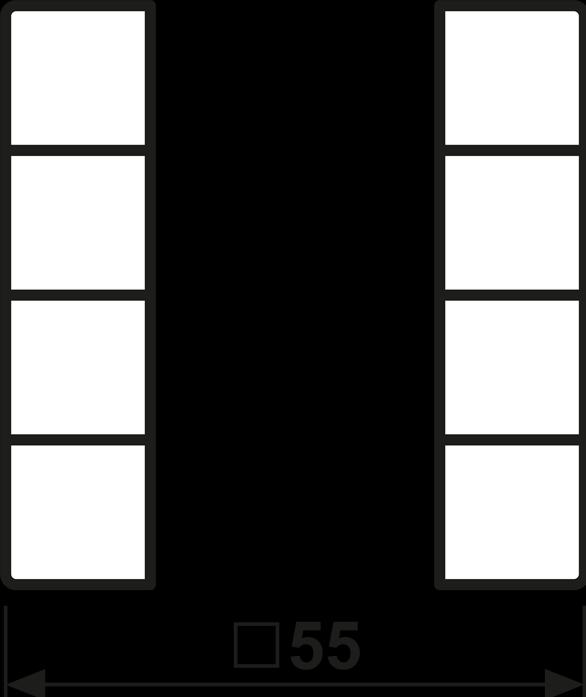 Image du produit JUNG complet 4x JG Jeu de boutons compl.4x A504TSAWW