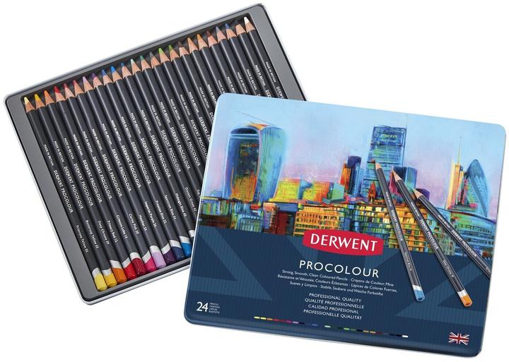 Derwent Set de crayons de couleur Procolour, 24 pièces (24 x)