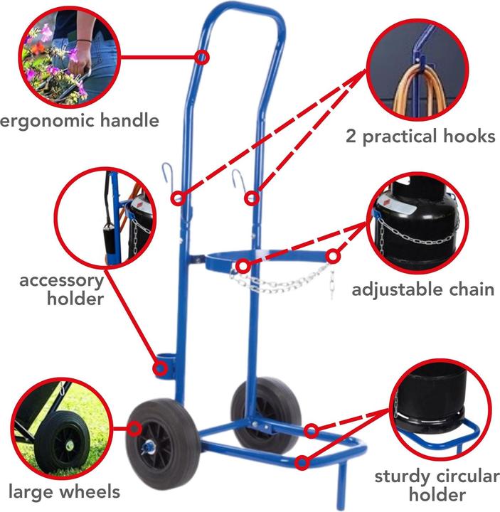 Produktbild Toolland Sackkarre Für Gasflaschen (100 kg)