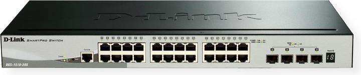 Productafbeelding D-Link DGS-1510-28X Smart Managed Gigabit Stack Switch 4x 10G (28 ports)