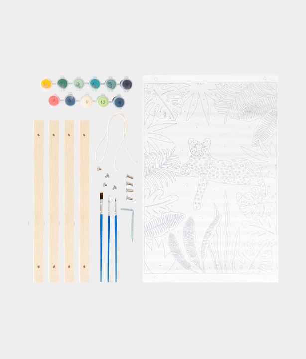 Actual product image I Am Creative Painting by numbers, Jaguar, Wall decoration