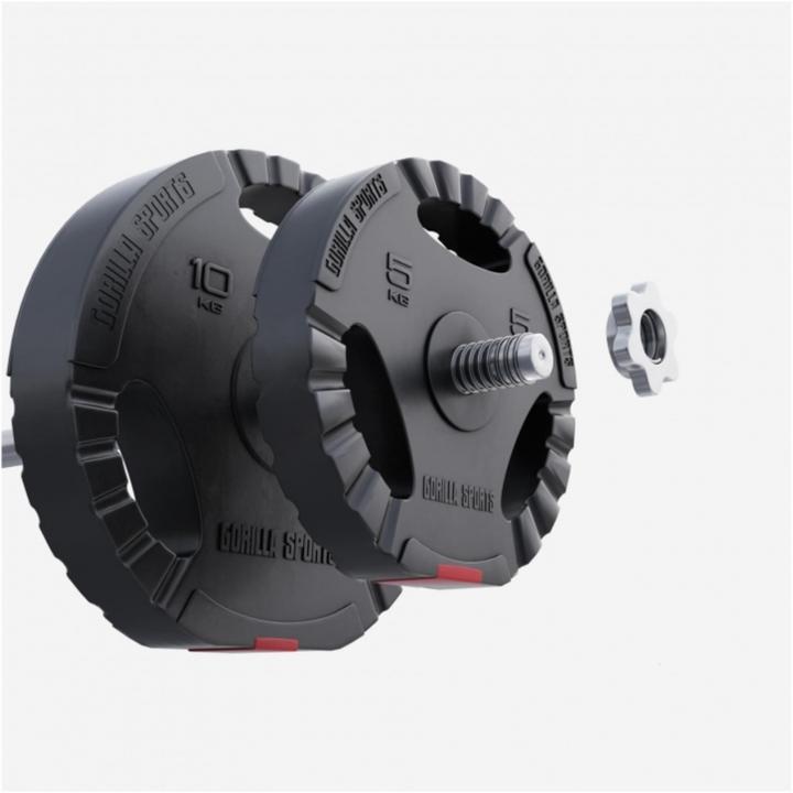 Actual product image Gorilla Sports Weight plates (2 x 10 kg, 2 x 5 kg)