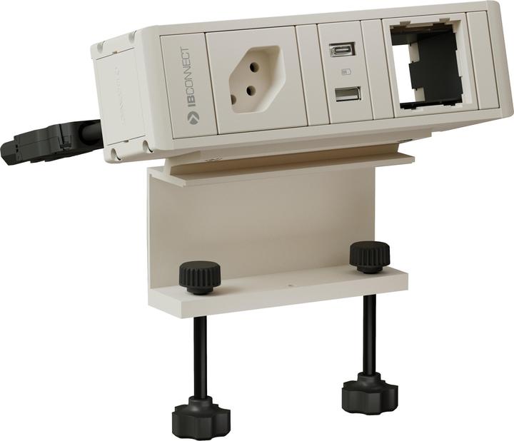 IB Connect Ciabatta elettrica CUBO T bianca 1x tipo 13 1x USB-A/C 1x modulo vuoto (1 x, Tipo 13, USB, 0.30 m)