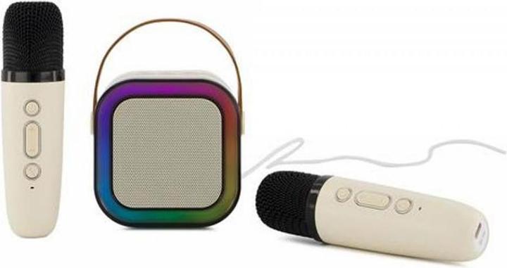 Produktbild TOP Mini Karaoke Set mit 2 Wireless Mikrofonen