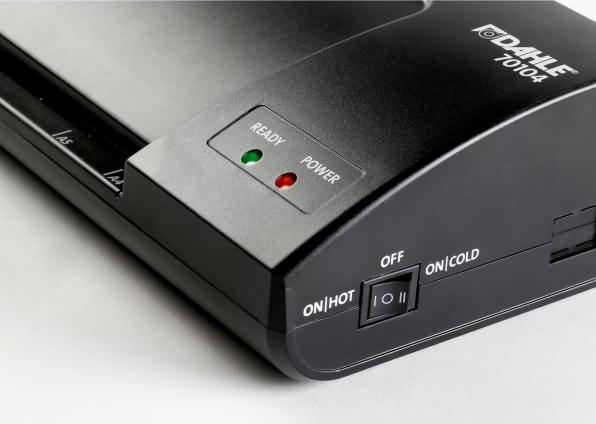 Actual product image Dahle Laminator A4 black 2 heated silicone rollers (25 - 250 µm, A4)