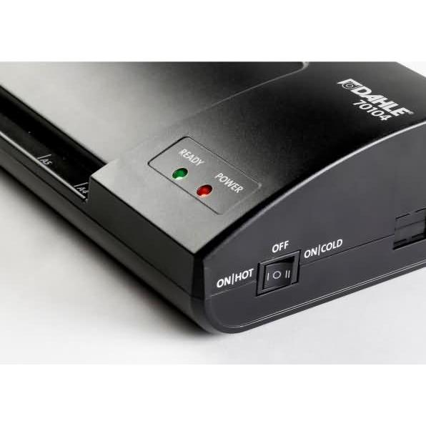 Thumbnail - Dahle, Laminiergerät, Laminierger?t A4 schwarz 2 beheizte Silikomrollen (25 - 250 µm, A4)