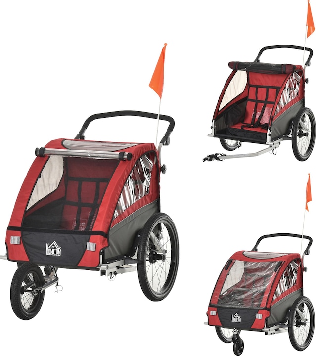 Produktbild Homcom 3in1 Kinderwagen auch als Jogger und Fahrradanhänger