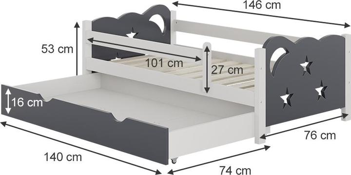 Produktbild VitaliSpa Jessica (70 x 140 cm)