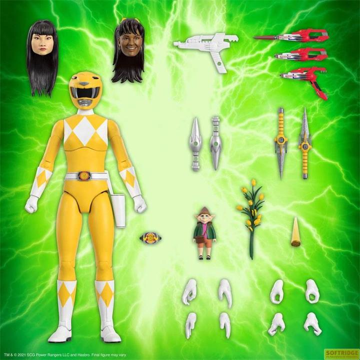 Immagine prodotto Super7 Statuetta Mighty Morphin Power Rangers Ultimates Yellow Ranger 18 cm