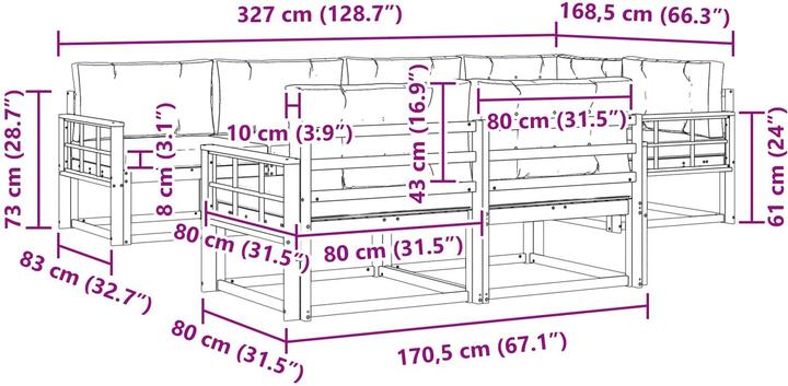 Produktbild vidaXL Gartenmöbel
