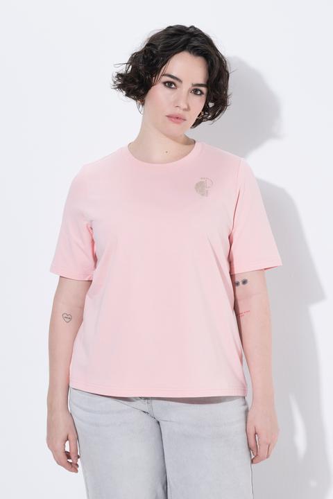 Produktbild Ulla Popken Sweatshirt, Metallic-Stickerei, Rundhals, Halbarm (46, 48)