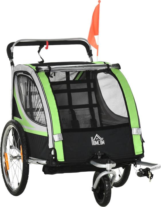 Homcom Children's bike trailer with storage bag