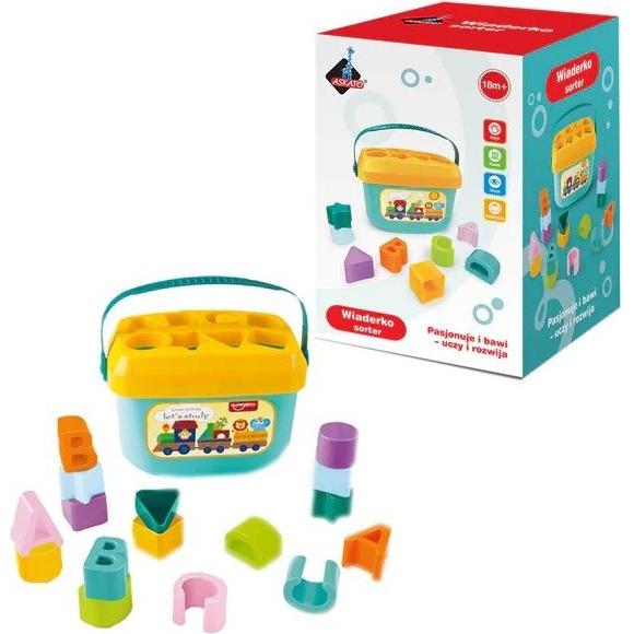 Askato Sorter bucket with blocks