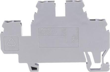 Produktbild Wago Doppelstockklemme grau 2.5mm2