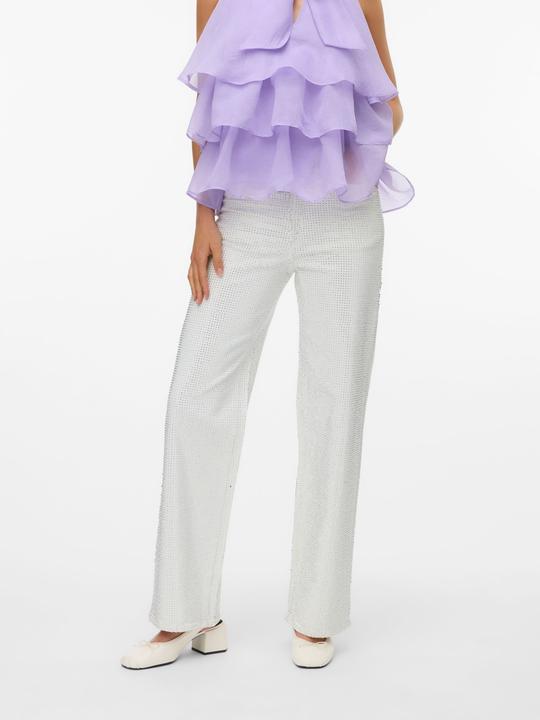 Actual product image Vero Moda VMTESSA Hohe Taille Weiter Beinschnitt Jeans Weit geschnitten (W26/L32)