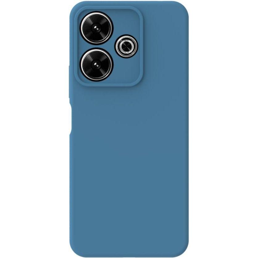 Connect Custodia in silicone soft touch di qualità premium per Poco X6 Pro (Xiaomi Poco X6 Pro), Cover smartphone, Blu