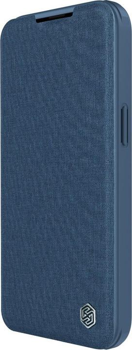 Actual product image Nillkin Qin Pro Leather Case Fabric - Apple iPhone 14 Pro Max - Blue (Apple iPhone 14 Pro Max)
