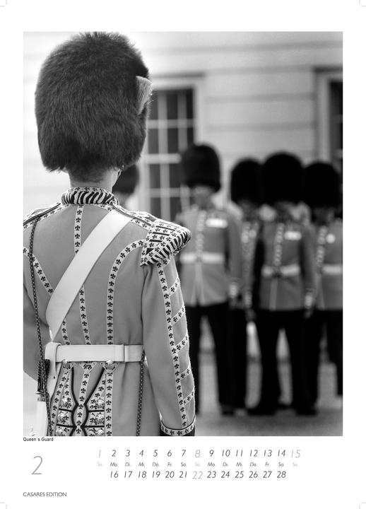 Produktbild London schwarz-weiss 2026 L 59x42cm