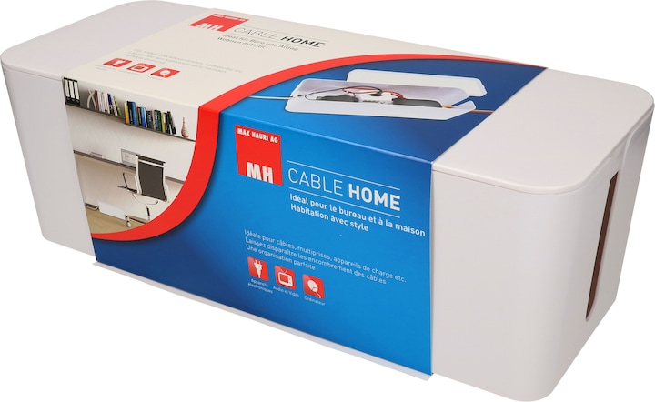Produktbild Max Hauri Cable Home Kabelmanagement Set: Box gross + Safety-Line + Spiralschlauch