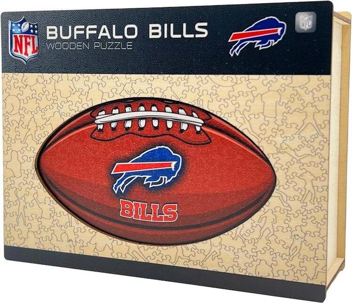 Produktbild Iconic NFL - Buffalo Bills – Football mit Logo - Holz Puzzle Grösse L (500 Teile) (500 Teile)