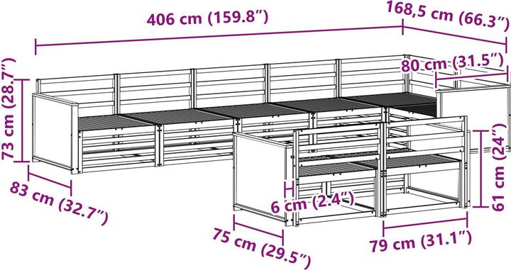 Produktbild vidaXL Outdoor-Sofagarnitur