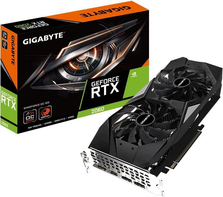 Produktbild Gigabyte GeForce RTX 2060 12GB Windforce OC (12 GB)