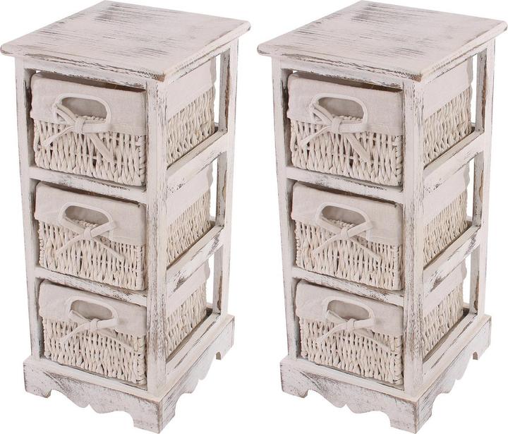 Image du produit JOHN316 2x Regal Kommode (25 x 28 x 58 cm)