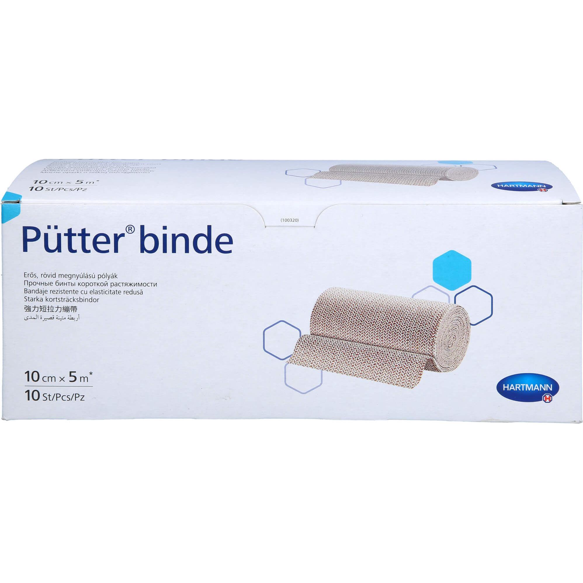 Hartmann, Verbandsmaterial, PUETTER BINDE 10CMX5M, 10 St BIN