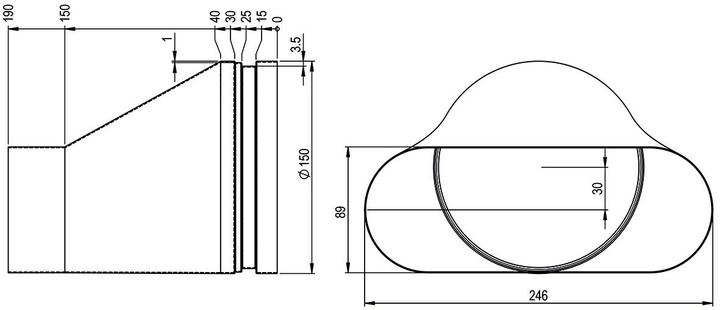 Actual product image Hastrag Connection spigot eccentric