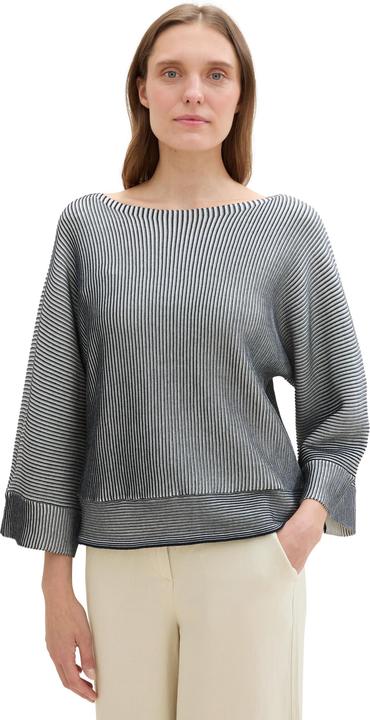 Image du produit Tom Tailor Damestrui, 36338 - Navy Striped Knit Design, M (M)