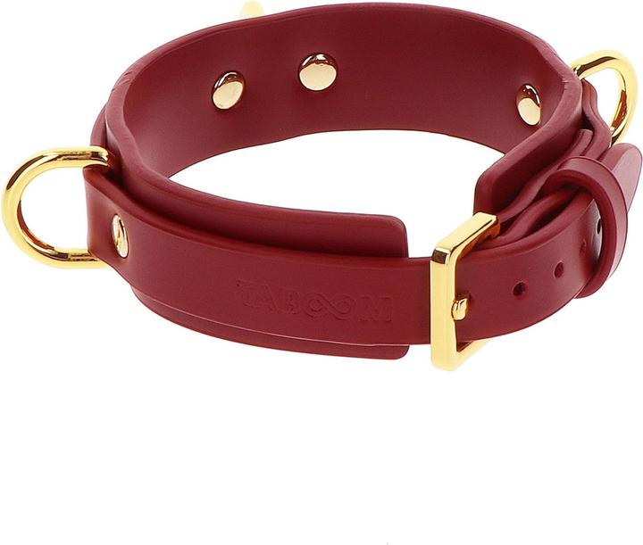 Taboom Red Line Vegan D-Ring Halsband Deluxe