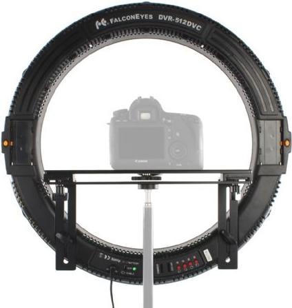 Productafbeelding Falcon Eyes Bi-Colour LED Ring Lamp Dimbaar DVR-512DVC op 230V (Ringlicht)