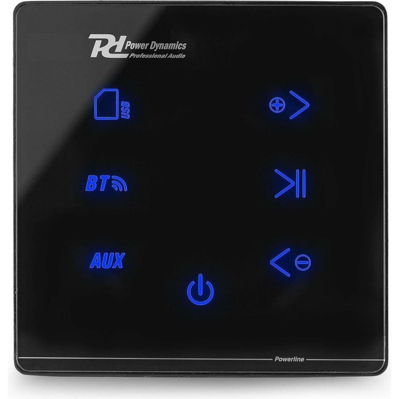 Power Dynamics Amplificatore Pro Powerline A50B 2x 20W, Nero, Amplificatore stereo, Nero