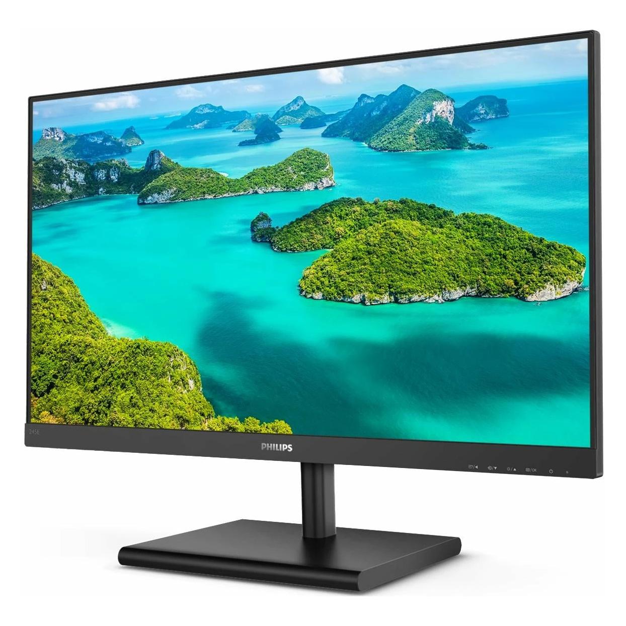 Philips 245E1S/00 (2560 x 1440 Pixel, 24"), Monitor, Schwarz