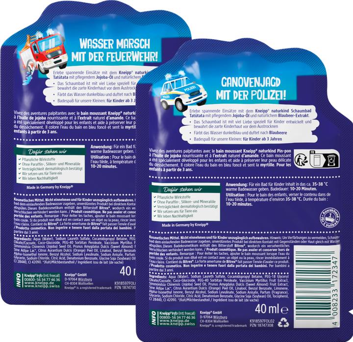 Actual product image Kneipp Tatütata (40 ml, Bubble bath)