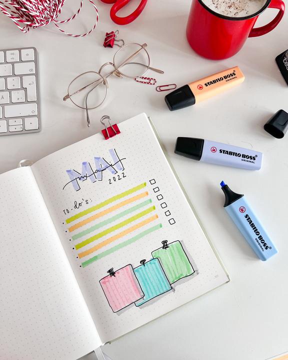 Produktbild STABILO Leuchtmarker Boss Original (Taubenblau, 5 mm, 10 x)